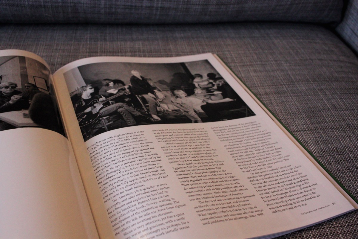 Stephen Shore interview in The British Journal of Photography